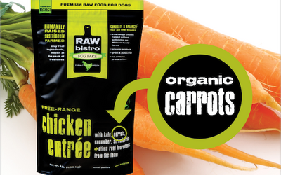 Organic carrots bag