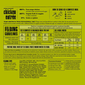 Dehydrated Chicken Entree Raw Bistro